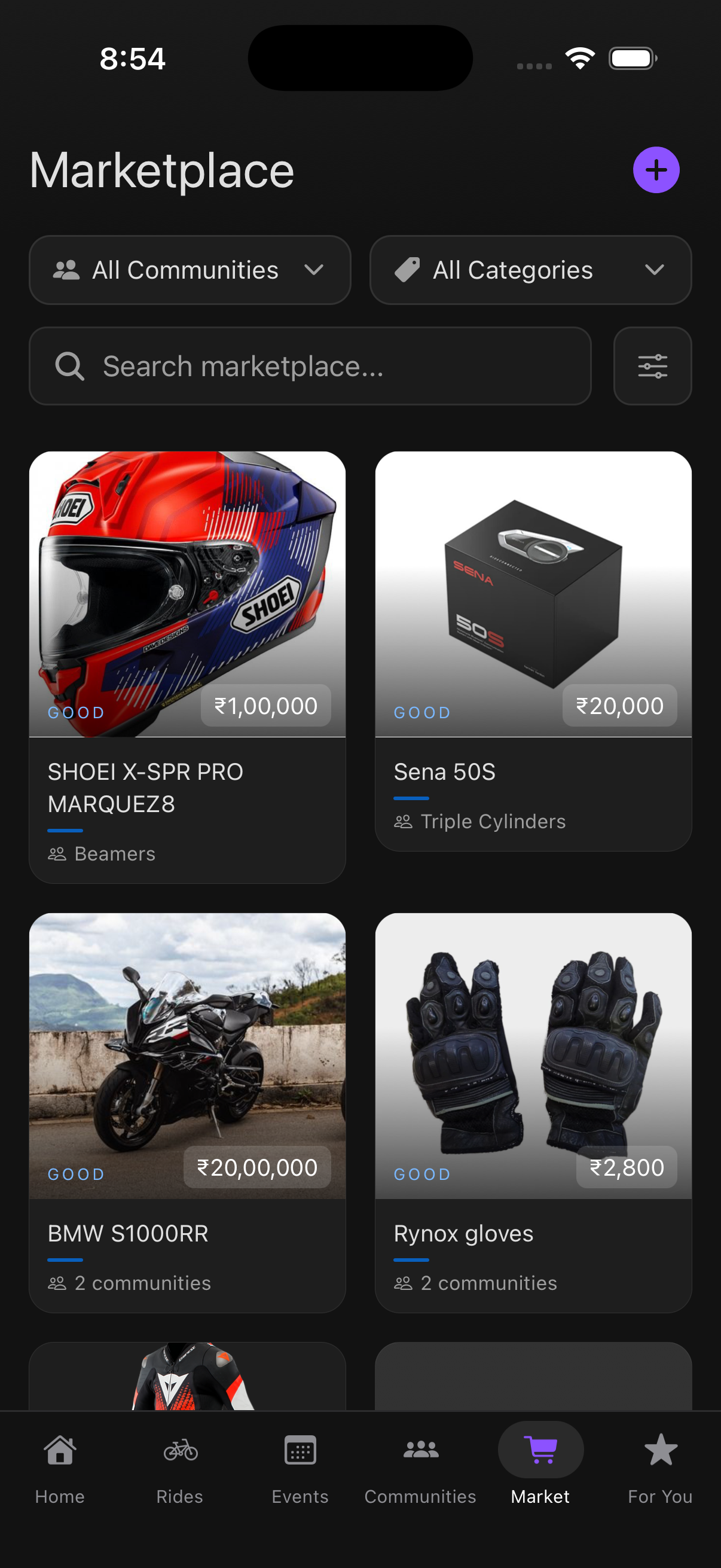 Rydexis app marketplace screen